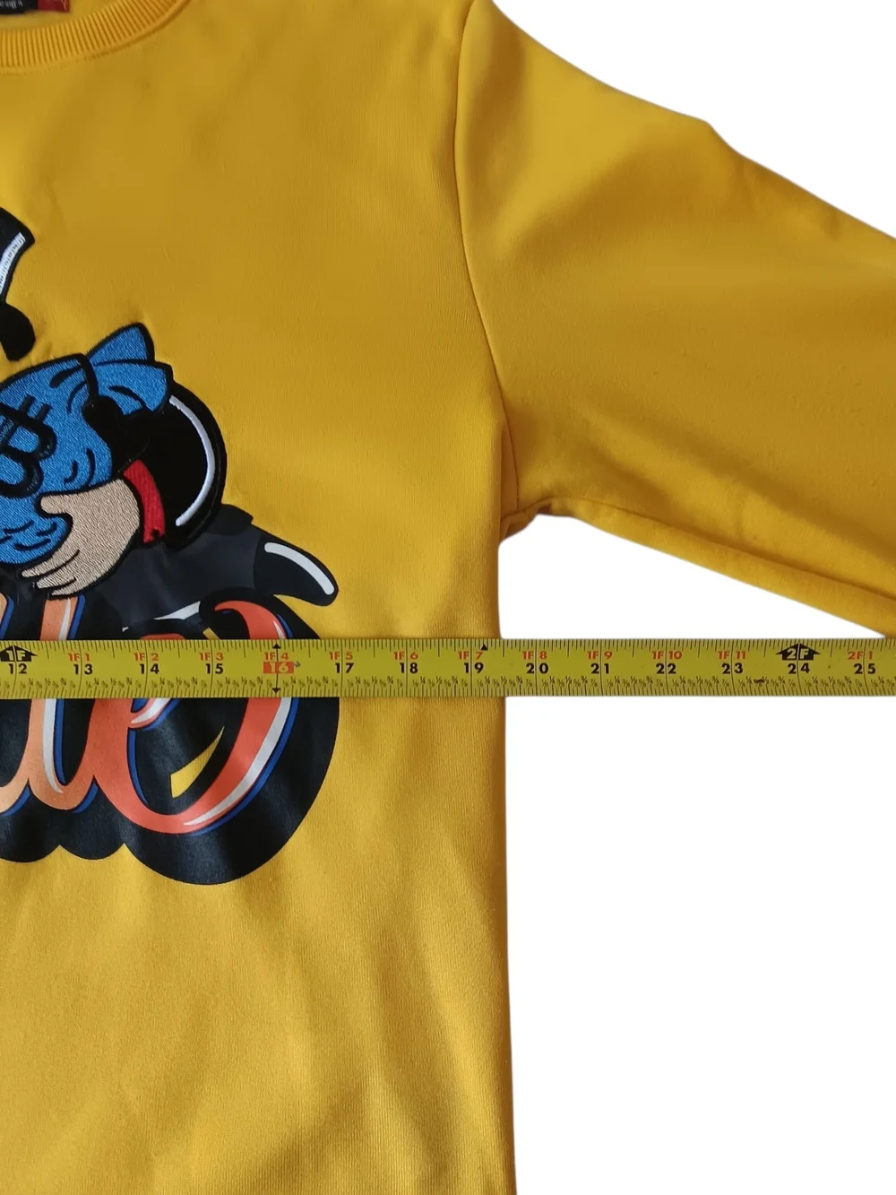 Track 23 Hustle men's yellow long-sleeve sweatshirt size M